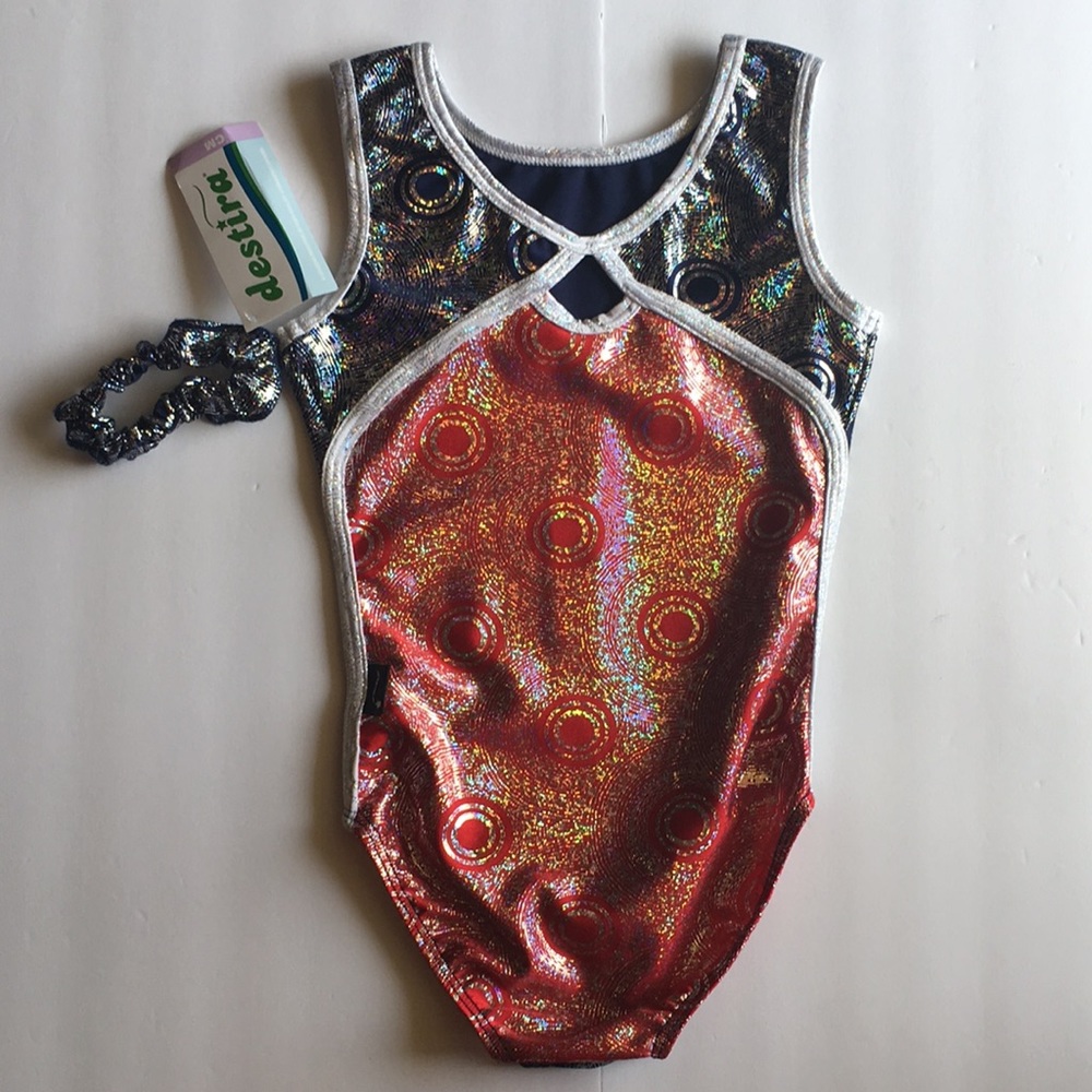 Destira Gymnastics Dance Swimsuit Child Medium - Picture 2 of 5